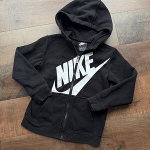 Nike Kids Black Zip-Up Hoodie